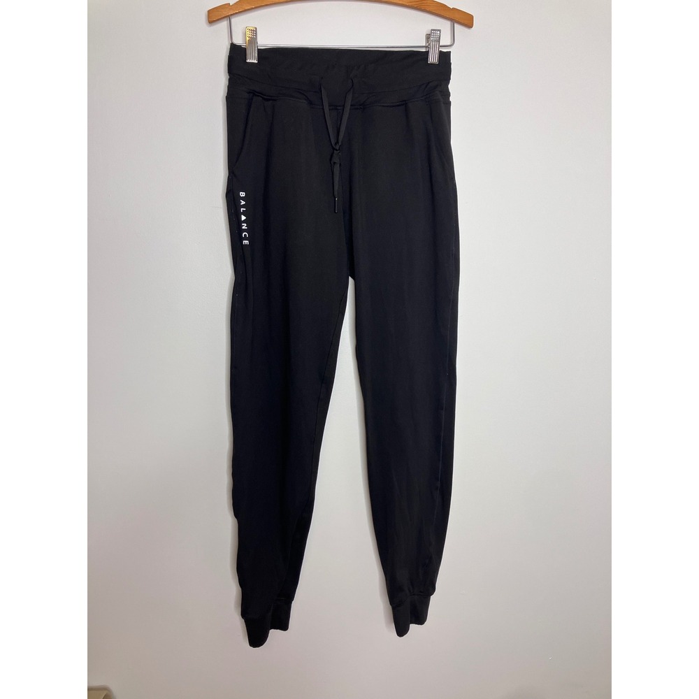 Balance Athletica Joggers Womens Medium Black Excellent Drawstring Pockets